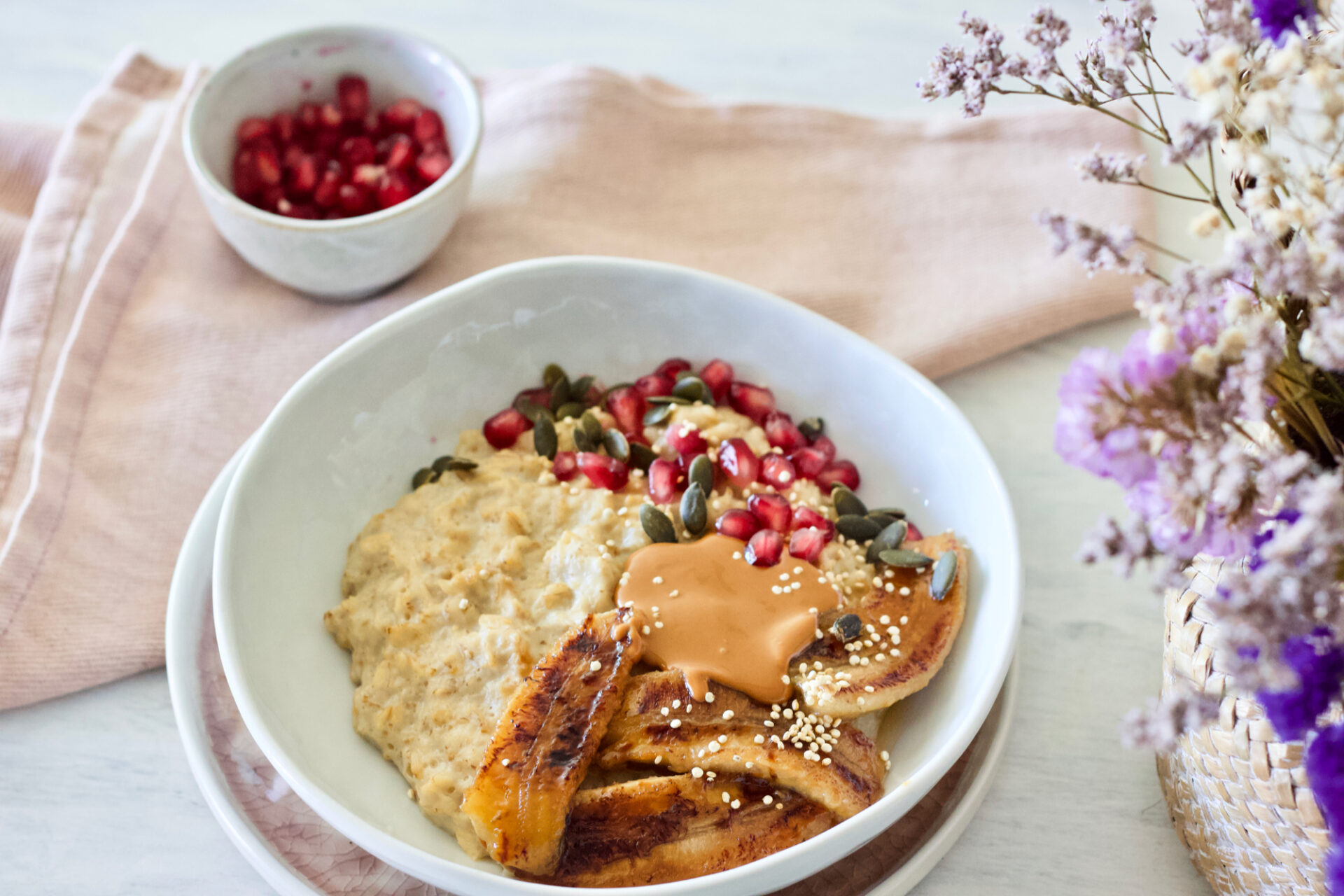 healthy-vegan-breakfast-caramelized-Banana-Oatmeal-saudável-aveia-banana-caramelizada-3