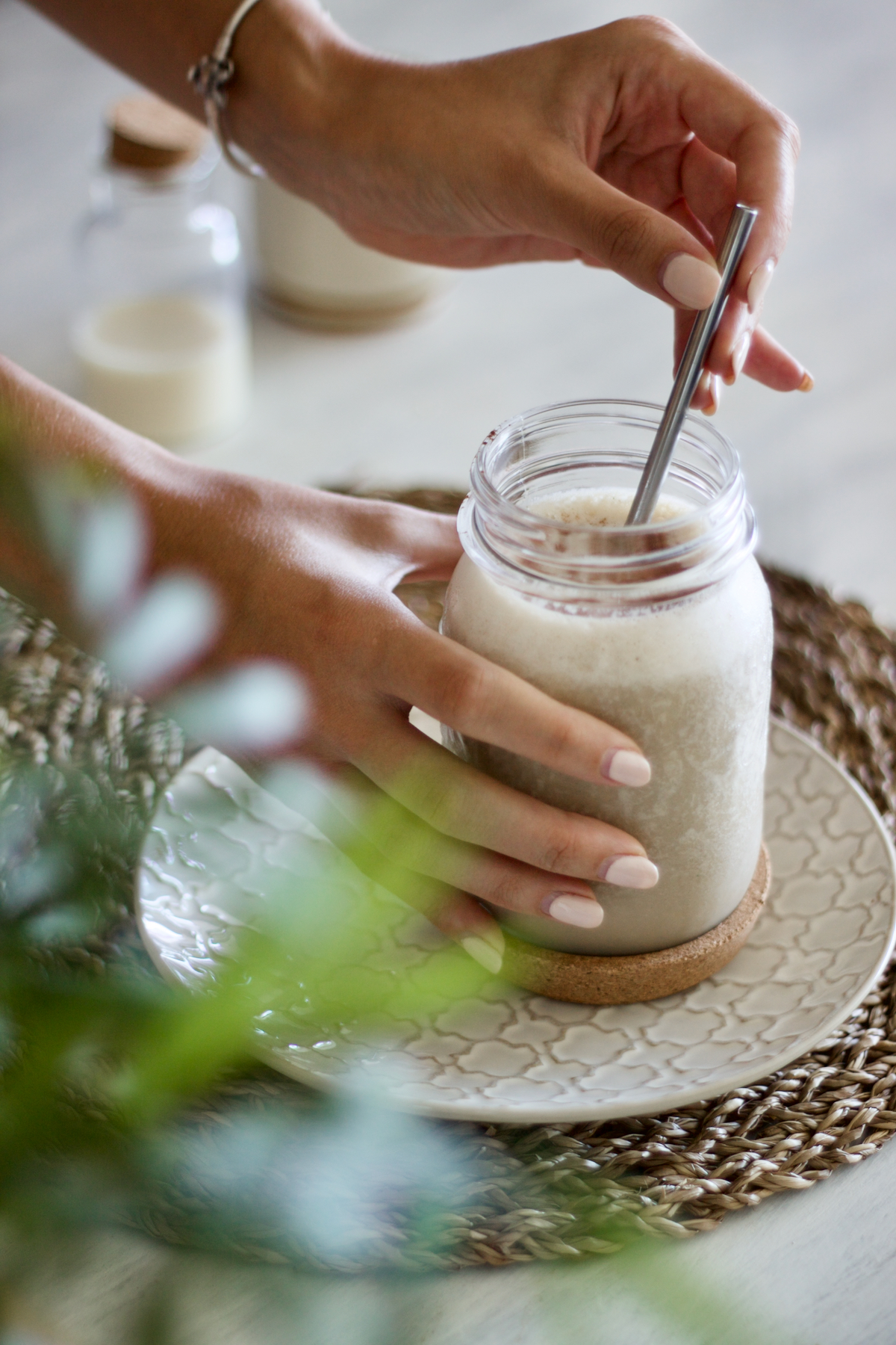 coffee-peanut-butter-protein-smoothie-batido-proteico-café-manteiga-amendoim - 2